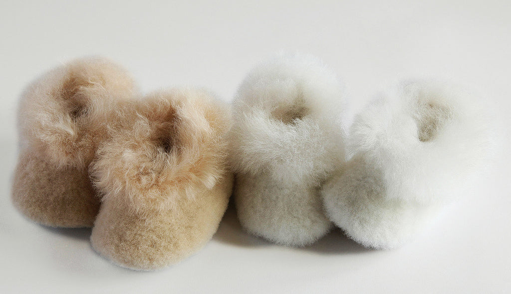 ALPACA & MERINO FLEECE BABY BOOTIES