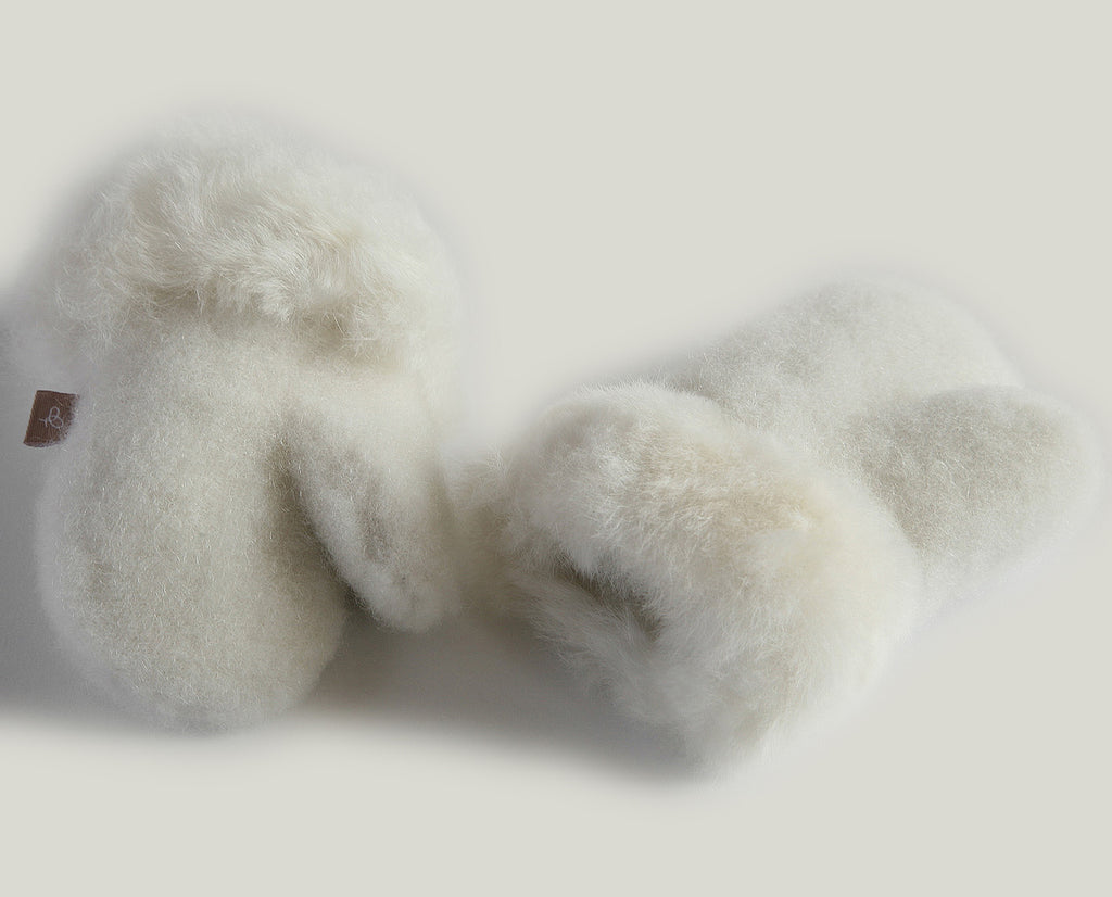 ALPACA FUR BABY/CHILD MITTENS